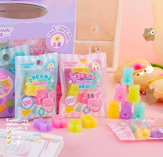 10個セット かわいいミニクマ消しゴム 固形ゴム消しゴム 漫画クマ