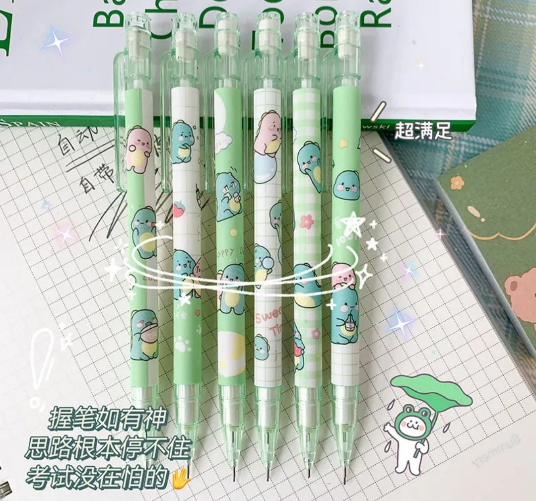 6pcs Mechanical Pencil Japanese School Supplies Korean Stationery