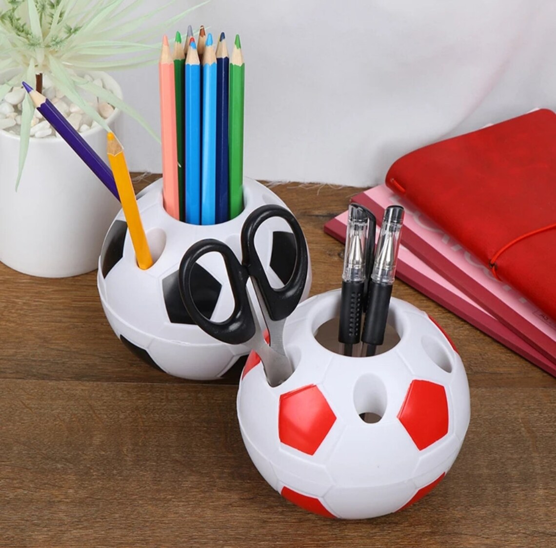 Football Soccer Pen Holder Multi Purpose Container Boys Etsy