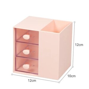 Cute Stationery Organizer, Pencil Holder, Storage Box, Random Sticker, Desktop Organizer, School