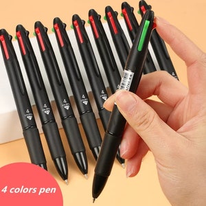 5 Stk Multicolor Kugelschreiber, Druckkugelschreiber, Schreibstift, Markierstift, Multicolor Stift Geschenk, Schule, Büro Schreibwaren