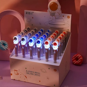Penna gel leggera astronauta 1pc, penna inchiostro gel da 0,5 mm, materiale scolastico, penna per studenti, regalo, cancelleria per ufficio, penna regalo