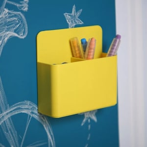 Magnetic Whiteboard/ Fridge Pen Organizer, Stationery holder, Magnetic storage box, Office, Strong magnetic holderSchool stationery holder,