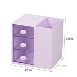 Cute Stationery Organizer, Pencil Holder, Storage Box, Random Sticker, Desktop Organizer, School