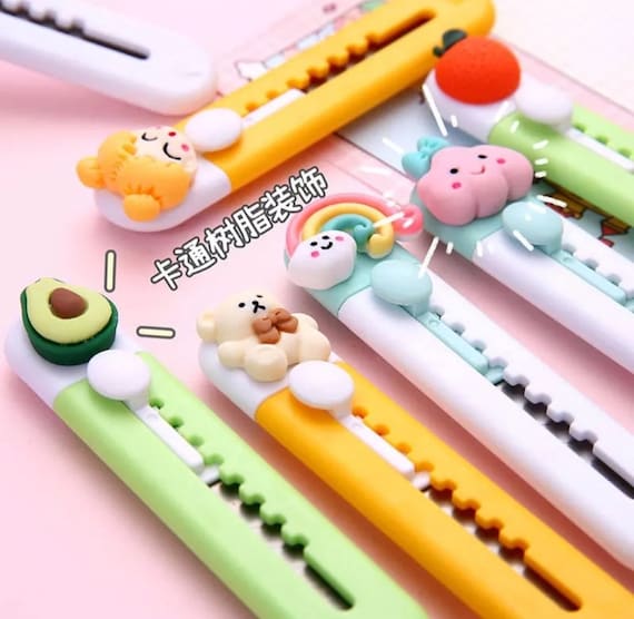 Kawaii Box Cutter Cute Utility Knife Cat Paw Express Box Cutter Letter  Openers Paper Cutter Staionery Knife Mini Pocket Knife