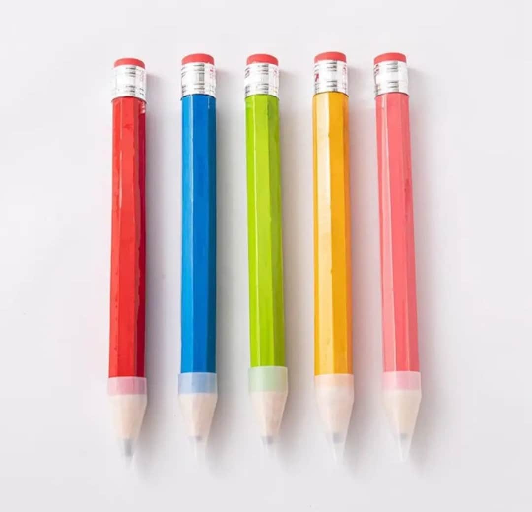 1pc Giant Wooden Pencil, Pencil With Eraser, 35cm Giant Pencil, Artist ...