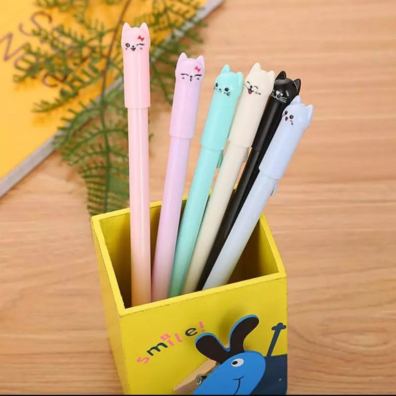 Pens cat pens stationery cute stationery school supplies Etsy