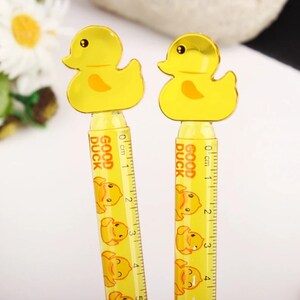 1 Pc Little Yellow Duck Ruler, 12cm Measuring Ruler, Drawing Ruler ...