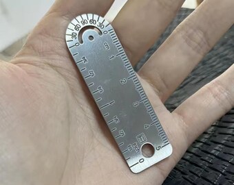 1pc Mini Ruler, Metal Ruler, 5cm Ruler, Measuring Ruler, Straight Ruler, Office, School Stationery, Stationery Ruler