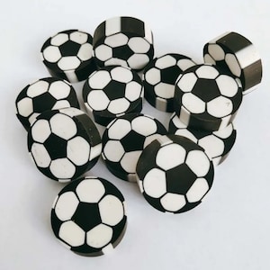 5pcs Cute Mini Football Erasers, Rubber Eraser, Pencil Eraser, Student Supply, Stationery Eraser