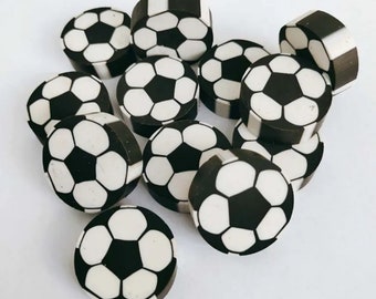 5pcs Cute Mini Football Erasers, Rubber Eraser, Pencil Eraser, Student Supply, Stationery Eraser