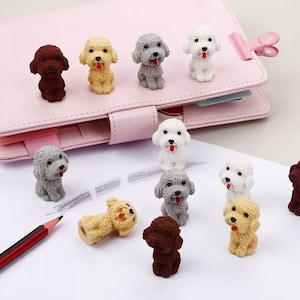 2pcs Cute Dog Eraser, Pencil Eraser, Rubber, Random Cartoon Dog Eraser, School Office Supply, Pencil Top Eraser, Cute Eraser, Gift
