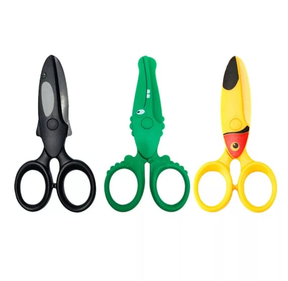1pc Safe Scissor For Kids, Students, Paper Cutting, Diy Crafts, Early  Education Plastic Little Scissors