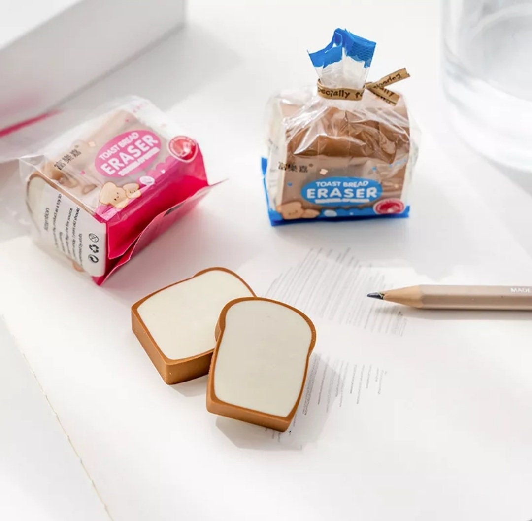 Bread Shape Erasers stationary Supplies 3d Bread Eraser - Temu