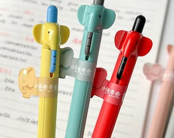 3 Stück Elefant Gelstift, Schreibstift, schwarzer Tintenstift, 0,5 mm Schreibstift, Schul-, Bürobedarf, Gelstift