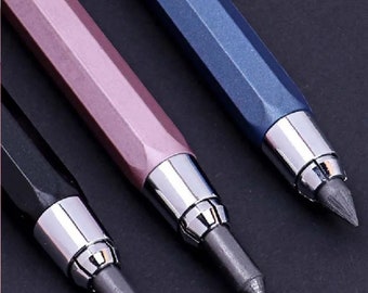 1pc 5.6mm Mechanical Pencil, Metal Mechanical Pencil, Art Supply, Sketch Drawing Pencil, Office Supplies, Gift