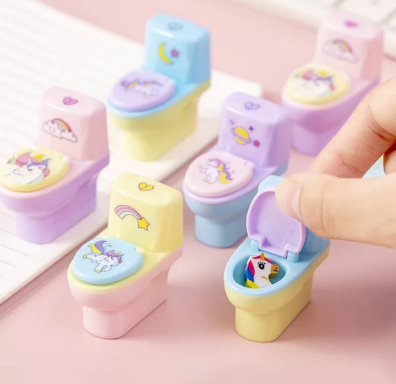 Unicorn Pencil Sharpener For Kids, Manual Pencil Sharpener For Colored  Pencils, Cute Pencil Sharpener With Unicorn Eraser And Stickers For School  Supp