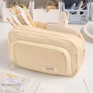 Pencil Case Large Capacity Pencil Pouch Student Stationery Pen Bag