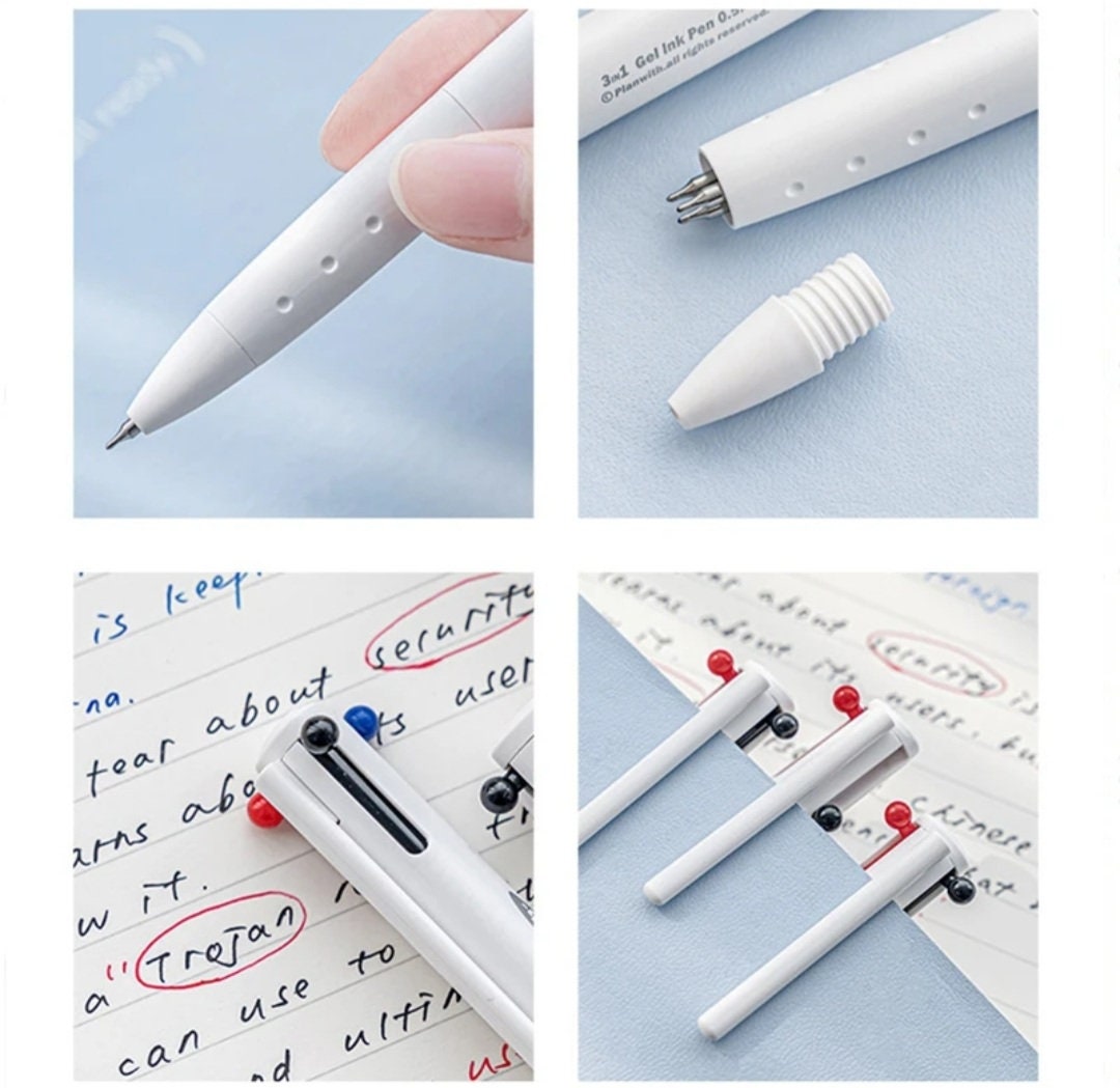 5pcs/set Beaded Ballpoint Pen With Diy Creative Design, 5 Colors Ink, For  Office And School Supplies