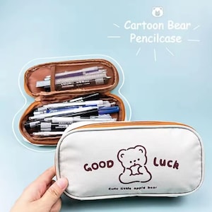 Cute Little Bear Pencil Case, Large Capacity Pencil Case