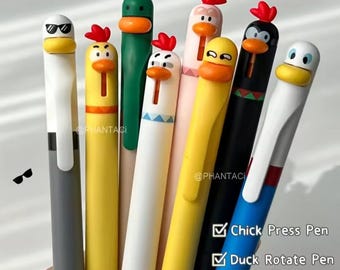 4pcs Funny Animal Gel Pen, 0.5mm Black Ink Pen, Writing Pen Stationery, School, Office Stationery, Writing Pen