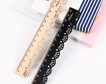 1pc Lace Wooden ruler, Korean stationary, school accessories, drawing ruler, gift ruler, gift for your kids, office supplies