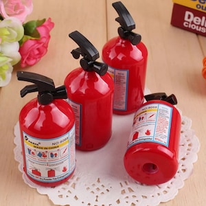 1 pz. Temperamatite creativo per estintore, ufficio, cancelleria scolastica, taglierino, regalo, utensile da taglio, regalo per bambini, temperamatite