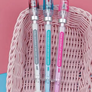 3pcs Creative Syringe Shape Gel Pen, 0.5mm Black Ink Pen, Nurse, Student, Doctor Gift, Writing Pen, Syringe Pen, Student Gift image 14