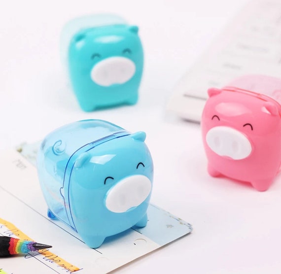 1pc Little Pig Pencil Sharpener, Candy Color Cute Pig Sharpener
