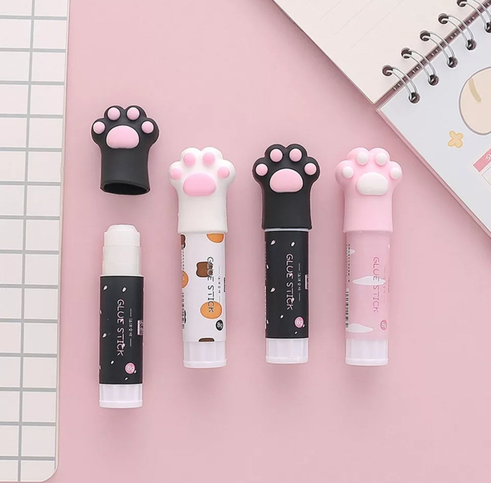 Cat Claw Shape Solid Glue Stick Glue for Office School Etsy