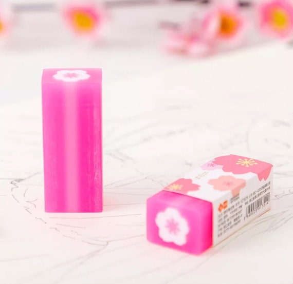 Set 5 Gomme Per Matite Trasparenti A Forma Di Fiore Di Ciliegio, Simpatiche E Funzionali, Cancellano Pulito Senza Danneggiare La Carta, Perfette Per Bambini E Studenti