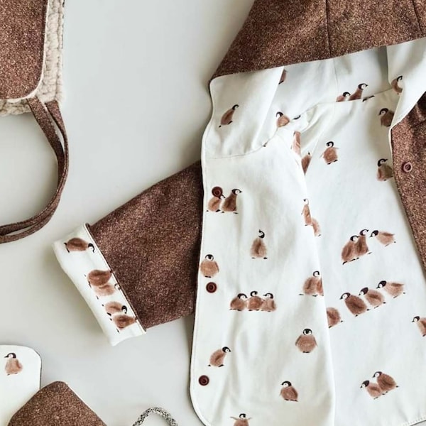 Penguin Fabric - Etsy