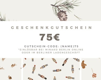 75 Euro gift voucher - value voucher gift idea