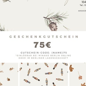 75 Euro gift voucher - value voucher gift idea