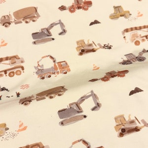 Construction Watercolor Jersey Fabric - half yard