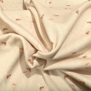 Bees Pointelle Fabric - Watercolor half yard