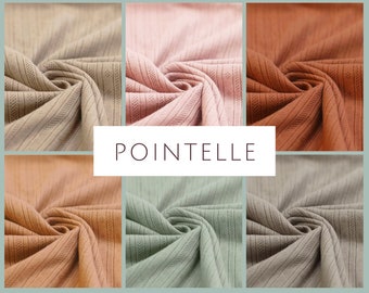 from 50 cm Pointelle Jersey plain color in soft quality