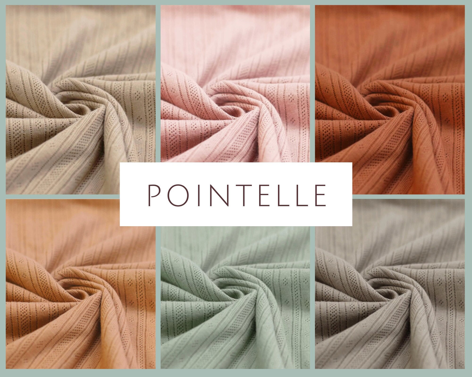 Pointelle Rib Knit Fabric Solid, Rayon Spandex Light Weight Knit