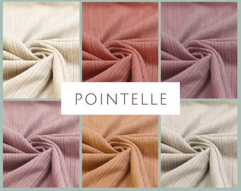 from 50 cm Pointelle Jersey plain color in soft quality