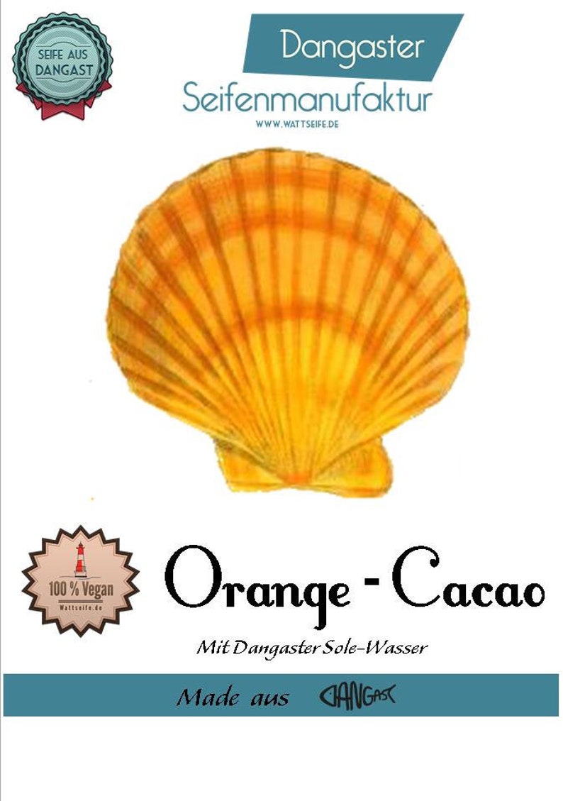 Naturseife Seife Orange-Cacao Palmölfrei Vegan Dangast Solewasser Soleseife Händewaschen schützt vor Infektionen 121 Bild 1
