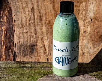 Gel de ducha de ruibarbo | Gel de ducha | Gel de baño | Vegano | Botella de PET reciclado | 250 ml | Fruta | Pastel | [260]