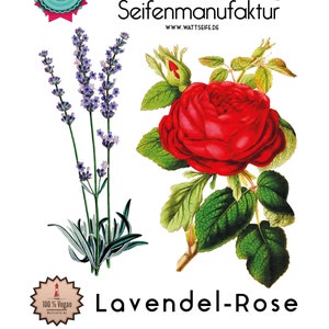 Naturseife Seife Lavendel-Rose Palmölfrei Vegan Dangast Soleseife Wattseife Händewaschen schützt vor Infektionen 164 Bild 1