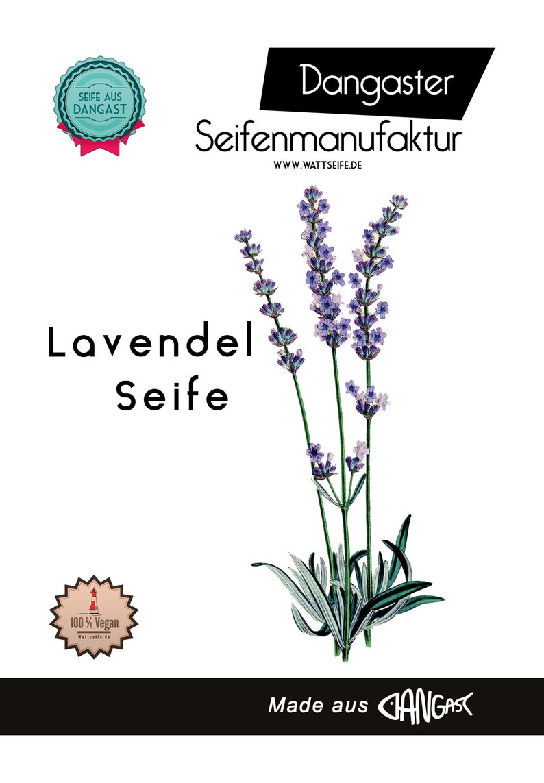 Naturseife Seife Lavendel Palmölfrei Vegan Dangast Soleseife Wattseife Händewaschen schützt vor Infektionen 116 Bild 1