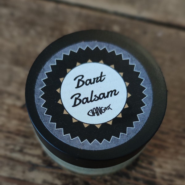 Bartbalsam | Bartpflege | Bartbalm | Glastiegel | Lanolin | Sheabutter | Handmade | Handgemacht | Beard Balm | Wattseife [390]