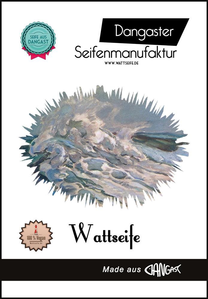 Natural soap | Soap | Cotton soap without | Palm oil-free | Vegan | Dangast | Salt water | Salt soap | Washing hands protects against infections [201]