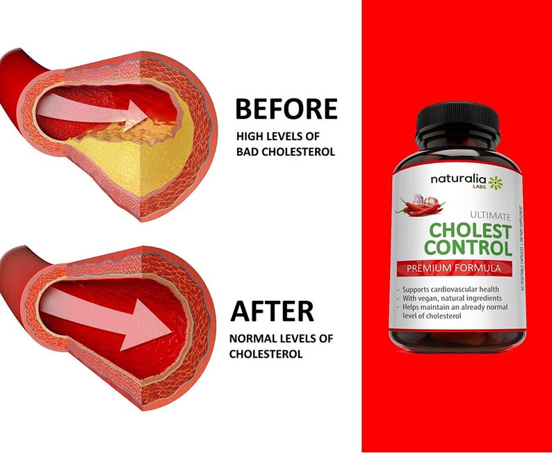 Lower Cholesterol Supplement, Heart Health Support, 100 Natural