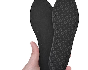 Felt Crochet Slipper Soles: Faux Leather, All Sizes