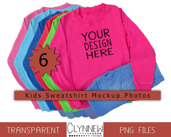 SweaT-Shirt Mock Up Long Sleeve Mockup Bundle 6