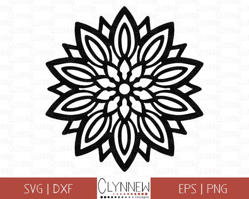 Download Clip Art Mandala Svg Bundle Dxf Simple Mandala Flower 9 Digital Flower Mandala Stencil Templates For Vinyl Cutting Download Geometric Clipart Art Collectibles