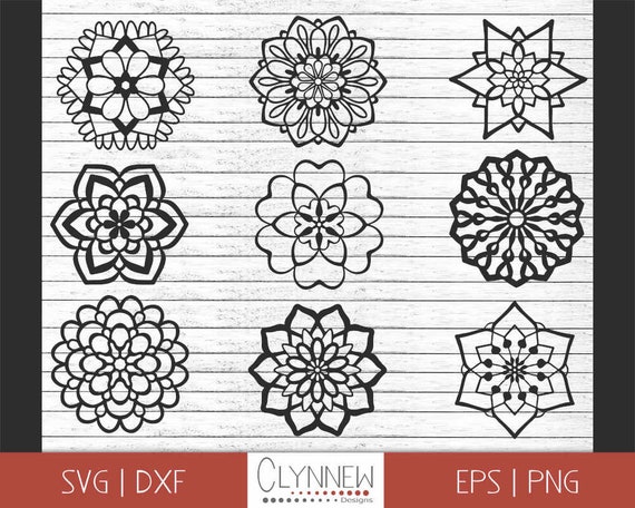 Download Mandala Flower Svg Simple Mandala Svg Designs Geometric Etsy